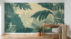 Design A0611 — Papier peint Palmier Tropical Vert - Collection 3 — Novomur