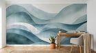 Design A0612 — Papier peint Art Abstrait Vagues et Lignes — Novomur