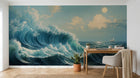 Design A0640 — Papier peint Mont Fuji et Hokusai — Novomur