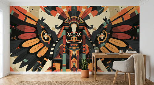 Design A0714 — Papier peint Ethnique Tribal Africain — Novomur