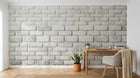 Design A0782 — Papier peint Brique Blanche — Novomur