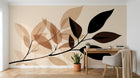 Design A0786 — Papier peint Botanique Feuilles Sombres — Novomur