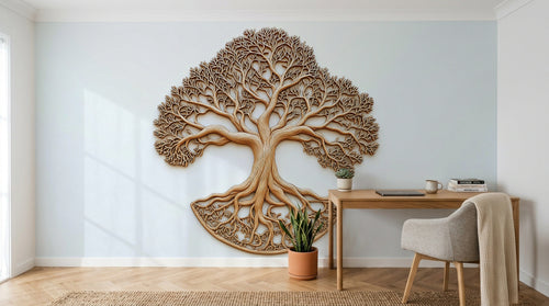 Design A0804 — Papier peint Arbres Décoratifs — Novomur