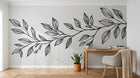 Design A0816 — Papier peint Botanique Feuilles Sombres — Novomur
