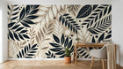 Design A0833 — Papier peint Botanique Feuilles Sombres — Novomur