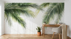 Design A0838 — Papier peint Palmier Tropical Vert - Collection 4 — Novomur