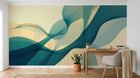 Design A0847 — Papier peint Art Abstrait Vagues et Lignes — Novomur