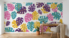 Design A0873 — Papier peint Palmier Tropical Pop Art Vif — Novomur