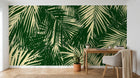 Design A0906 — Papier peint Palmier Tropical Vert - Collection 4 — Novomur