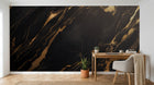Design A0907 — Papier peint Marbre Noir et Or Luxe - Collection 1 — Novomur