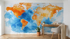 Design A0934 — Papier peint Carte du Monde — Novomur