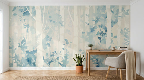 Design A0940 — Papier peint Forêt Bouleaux — Novomur