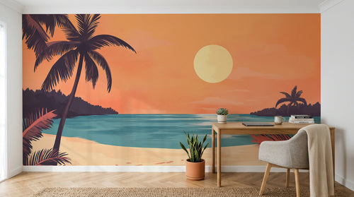 Design A0992 — Papier peint Paysage Plage et Mer — Novomur