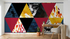 Design C0080 — Papier peint Géométrique Triangles et Losanges - Collection 2 — Novomur