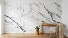 Design C0126 — Papier peint Marbre Blanc Classique - Collection 1 — Novomur