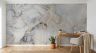 Design C0429 — Papier peint Marbre Blanc Classique - Collection 2 — Novomur