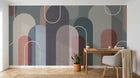 Design C0880 — Papier peint Art Abstrait Bauhaus Beige - Collection 1 — Novomur