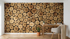 Design C0959 — Papier peint Bois Rustique Brun - Collection 2 — Novomur