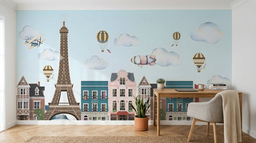 Design D0017 — Papier peint Architecture et Villes — Novomur