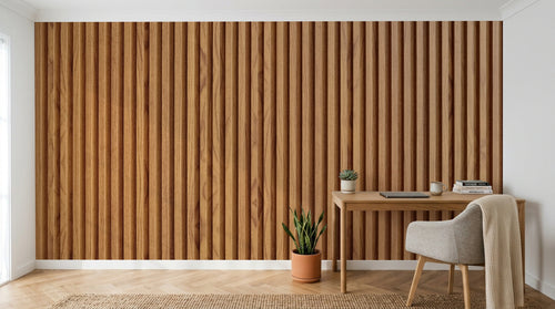 Design D0148 — Papier peint Bois Rustique Brun - Collection 1 — Novomur