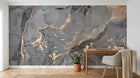 Design D0370 — Papier peint Marbre Noir et Or Luxe - Collection 2 — Novomur