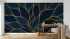 Design D0450 — Papier peint Art Déco Éventails et Or - Collection 1 — Novomur