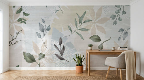 Design D0694 — Papier peint Botanique Feuillage - Collection 1 — Novomur