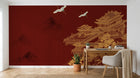 Design D0822 — Papier peint Asie Encre Noire Pagode — Novomur