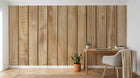 Design D0889 — Papier peint Bois Rustique Blanchi — Novomur