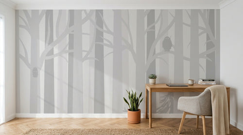 Design E0489 — Papier peint Animaux Forêt — Novomur
