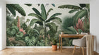 Design F0028 — Papier peint Jungle Tropicale Dense Aquarelle — Novomur