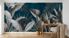 Design F0153 — Papier peint Palmier Tropical Vert - Collection 2 — Novomur