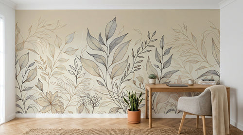 Design F0197 — Papier peint Botanique Feuillage - Collection 2 — Novomur