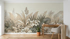 Design F0199 — Papier peint Palmier Tropical Vert - Collection 1 — Novomur