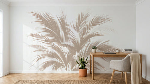 Design F0250 — Papier peint Palmier Tropical Vert - Collection 1 — Novomur