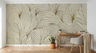 Design F0496 — Papier peint Art Abstrait Vagues et Lignes — Novomur
