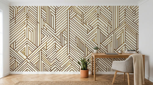 Design F0894 — Papier peint Géométrique Triangles et Losanges - Collection 1 — Novomur