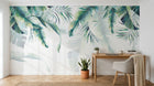 Design SD0116 — Papier peint Palmier Tropical Vert - Collection 1 — Novomur