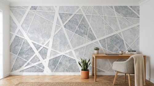 Design SD0725 — Papier peint Marbre Blanc Classique - Collection 2 — Novomur