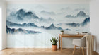 Design SD0807 — Papier peint Asie Encre Bleue — Novomur