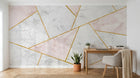 Design SK0047 — Papier peint Marbre Géométrique — Novomur