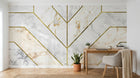 Design SK0049 — Papier peint Marbre Géométrique — Novomur