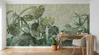 Design SK0055 — Papier peint Palmier Tropical Vert - Collection 2 — Novomur