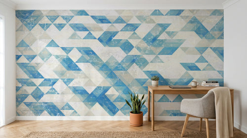 Design SK0080 — Papier peint Géométrique Triangles et Losanges - Collection 2 — Novomur
