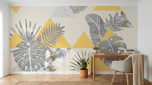 Design SK0093 — Papier peint Géométrique Triangles et Losanges - Collection 2 — Novomur