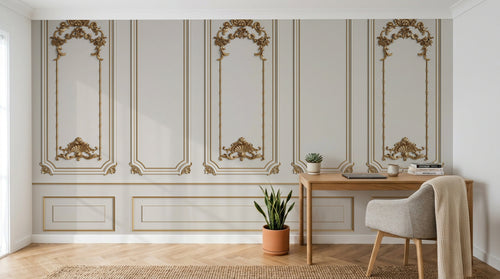 Design SK0097 — Papier peint Damassé Classique — Novomur