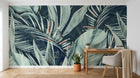Design SK0176 — Papier peint Palmier Tropical Vert - Collection 2 — Novomur