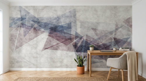 Design SK0262 — Papier peint Géométrique Triangles et Losanges - Collection 2 — Novomur
