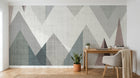 Design SK0443 — Papier peint Géométrique Triangles et Losanges - Collection 1 — Novomur