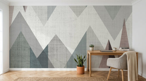 Design SK0443 — Papier peint Géométrique Triangles et Losanges - Collection 1 — Novomur
